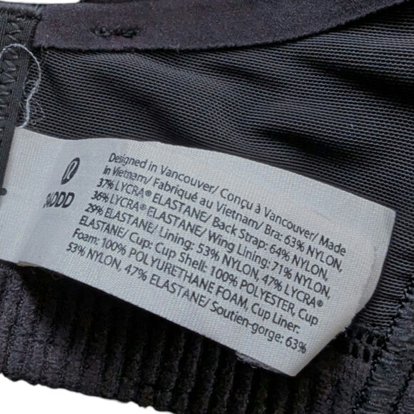 Lululemon Black AirSupport Bra 34DDD - Picture 6 of 8